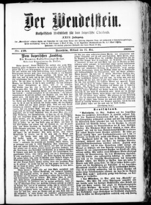 Wendelstein Mittwoch 25. Mai 1892