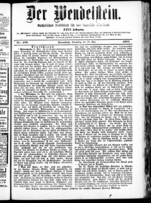 Wendelstein Donnerstag 26. Mai 1892