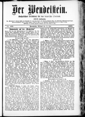 Wendelstein Mittwoch 15. Juni 1892