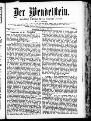 Wendelstein Samstag 18. Juni 1892