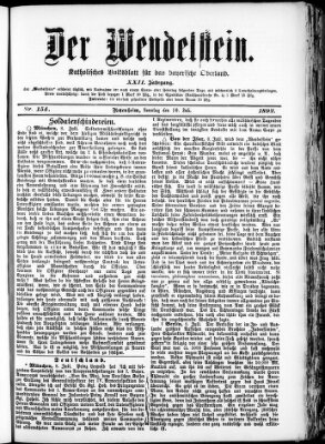 Wendelstein Sonntag 10. Juli 1892