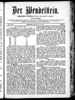 Wendelstein Freitag 15. Juli 1892