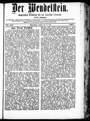 Wendelstein Samstag 23. Juli 1892