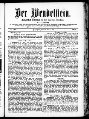 Wendelstein Mittwoch 27. Juli 1892