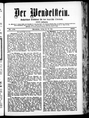 Wendelstein Freitag 29. Juli 1892