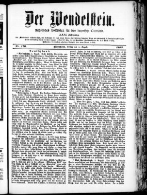 Wendelstein Freitag 5. August 1892