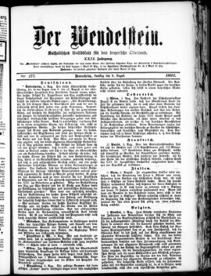 Wendelstein Samstag 6. August 1892