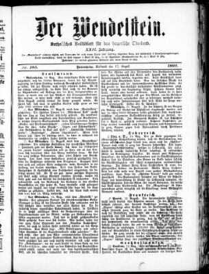 Wendelstein Mittwoch 17. August 1892