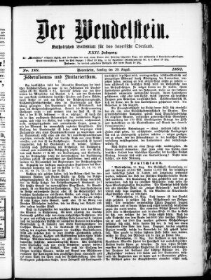 Wendelstein Samstag 20. August 1892