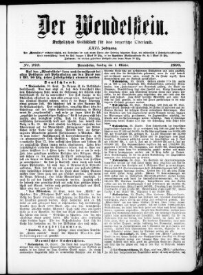 Wendelstein Samstag 1. Oktober 1892