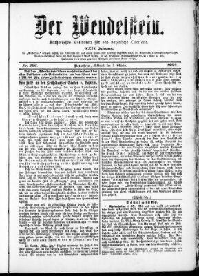 Wendelstein Mittwoch 5. Oktober 1892