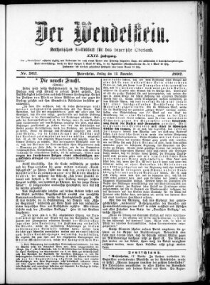 Wendelstein Freitag 18. November 1892