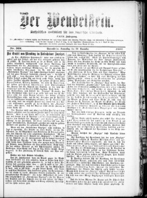 Wendelstein Donnerstag 24. November 1892