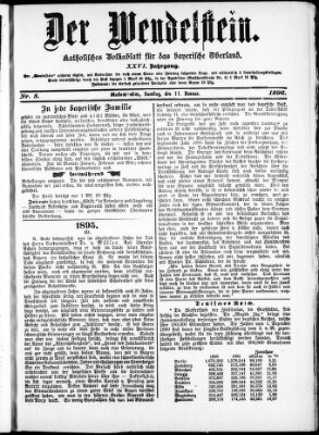 Wendelstein Samstag 11. Januar 1896