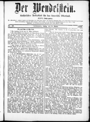 Wendelstein Freitag 24. Januar 1896