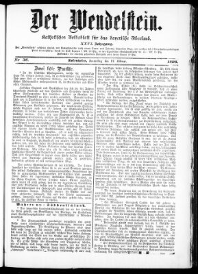 Wendelstein Donnerstag 13. Februar 1896