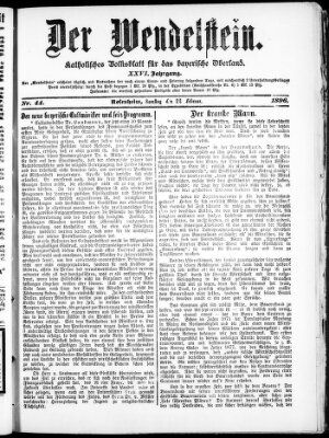 Wendelstein Samstag 22. Februar 1896