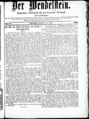 Wendelstein Sonntag 15. März 1896