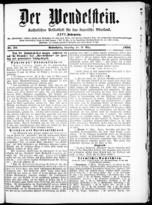 Wendelstein Donnerstag 19. März 1896