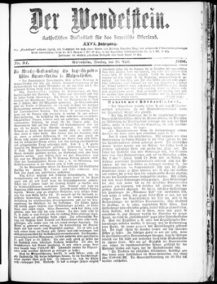 Wendelstein Montag 20. April 1896