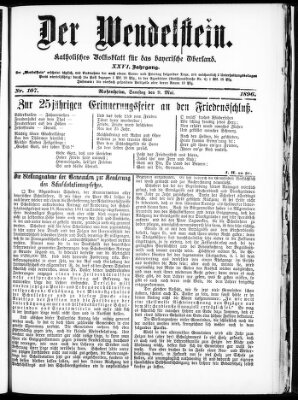 Wendelstein Samstag 9. Mai 1896