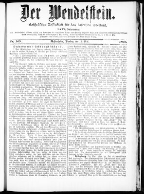 Wendelstein Dienstag 12. Mai 1896