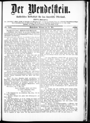 Wendelstein Mittwoch 20. Mai 1896