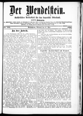 Wendelstein Mittwoch 27. Mai 1896