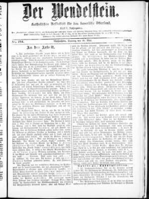 Wendelstein Sonntag 31. Mai 1896