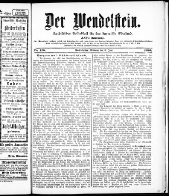 Wendelstein Mittwoch 3. Juni 1896