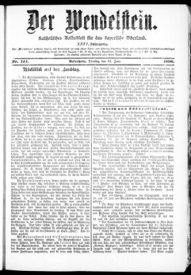 Wendelstein Dienstag 23. Juni 1896