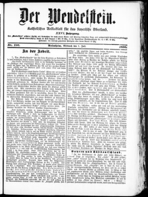 Wendelstein Mittwoch 1. Juli 1896