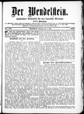 Wendelstein Samstag 4. Juli 1896