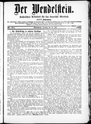 Wendelstein Samstag 18. Juli 1896