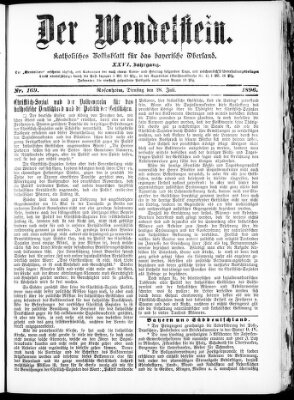 Wendelstein Dienstag 28. Juli 1896