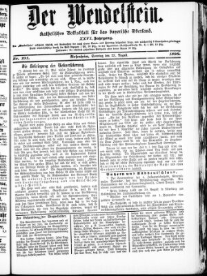 Wendelstein Sunday 23. August 1896
