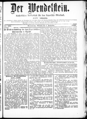 Wendelstein Mittwoch 2. September 1896