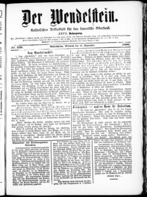 Wendelstein Mittwoch 16. September 1896