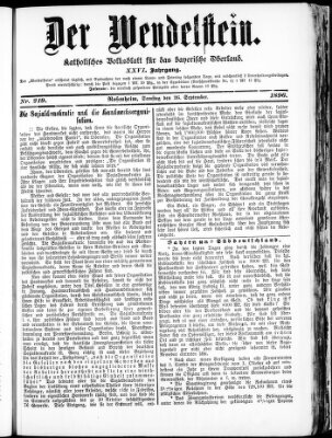 Wendelstein Samstag 26. September 1896