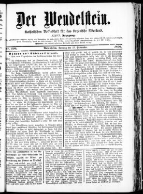 Wendelstein Sonntag 27. September 1896