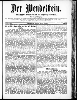 Wendelstein Samstag 3. Oktober 1896