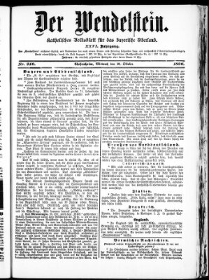 Wendelstein Mittwoch 28. Oktober 1896