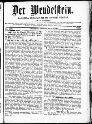 Wendelstein Donnerstag 29. Oktober 1896