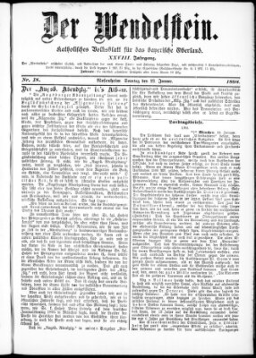 Wendelstein Sonntag 23. Januar 1898