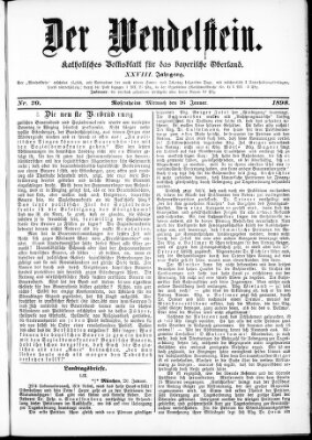 Wendelstein Mittwoch 26. Januar 1898