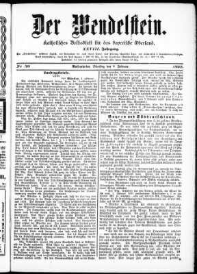 Wendelstein Dienstag 8. Februar 1898