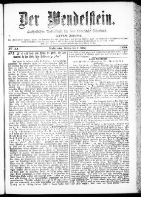 Wendelstein Freitag 4. März 1898