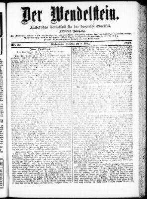 Wendelstein Dienstag 8. März 1898