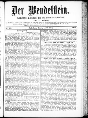 Wendelstein Dienstag 22. März 1898