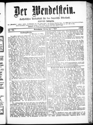 Wendelstein Freitag 1. April 1898